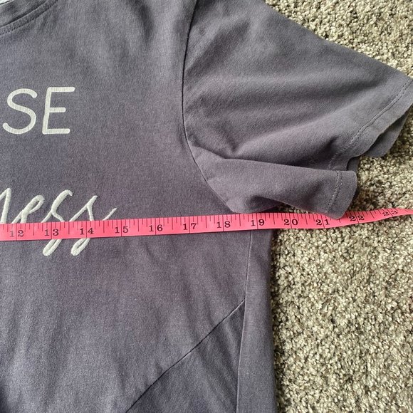 Sweet Soul clothing Choose hapiness gray tee Size M - Picture 6 of 10